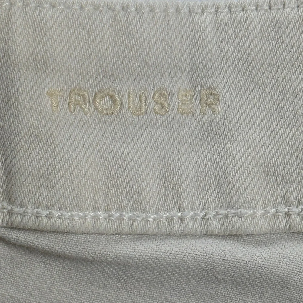 American Eagle Trouser Women's 18 Cream High Rise Wide Leg‎ Drape Pants 37x28